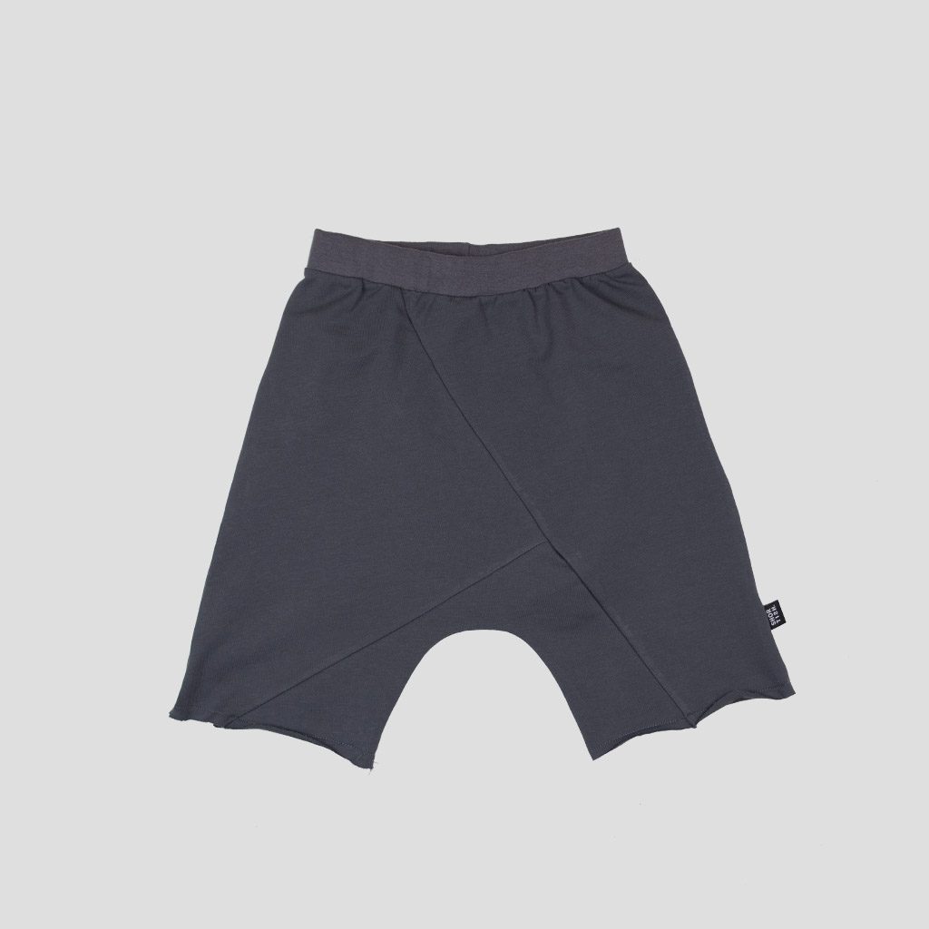 BERMUDA HAREM DE ALGODÓN ORGÁNICO ANTRACITA