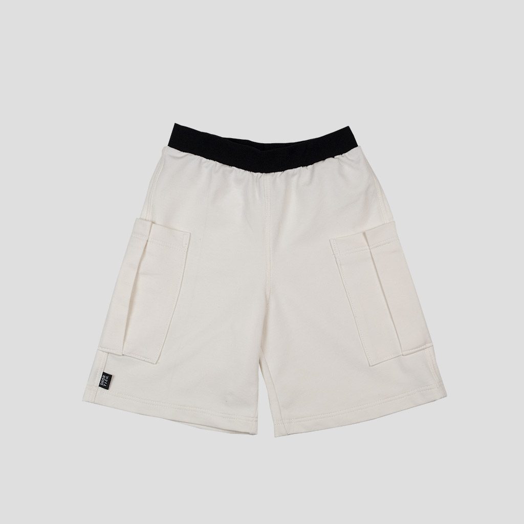 BERMUDA DE ALGODÓN ORGÁNICA BLANCO ROTO