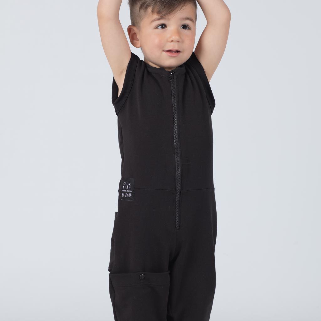 MONO LARGO DE ALGODÓN ORGÁNICO NEGRO