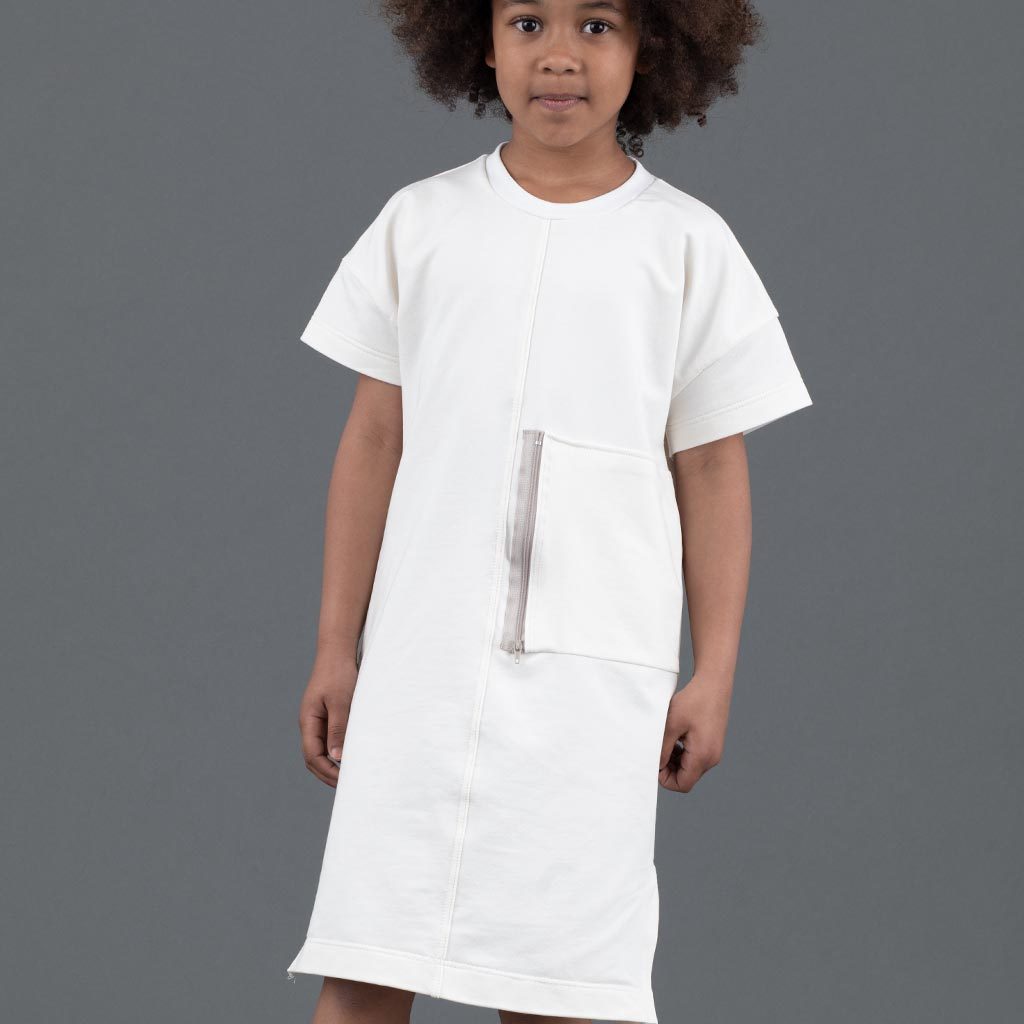 VESTIDO MIDI OVERSIZE CON MAXIBOLSILLO