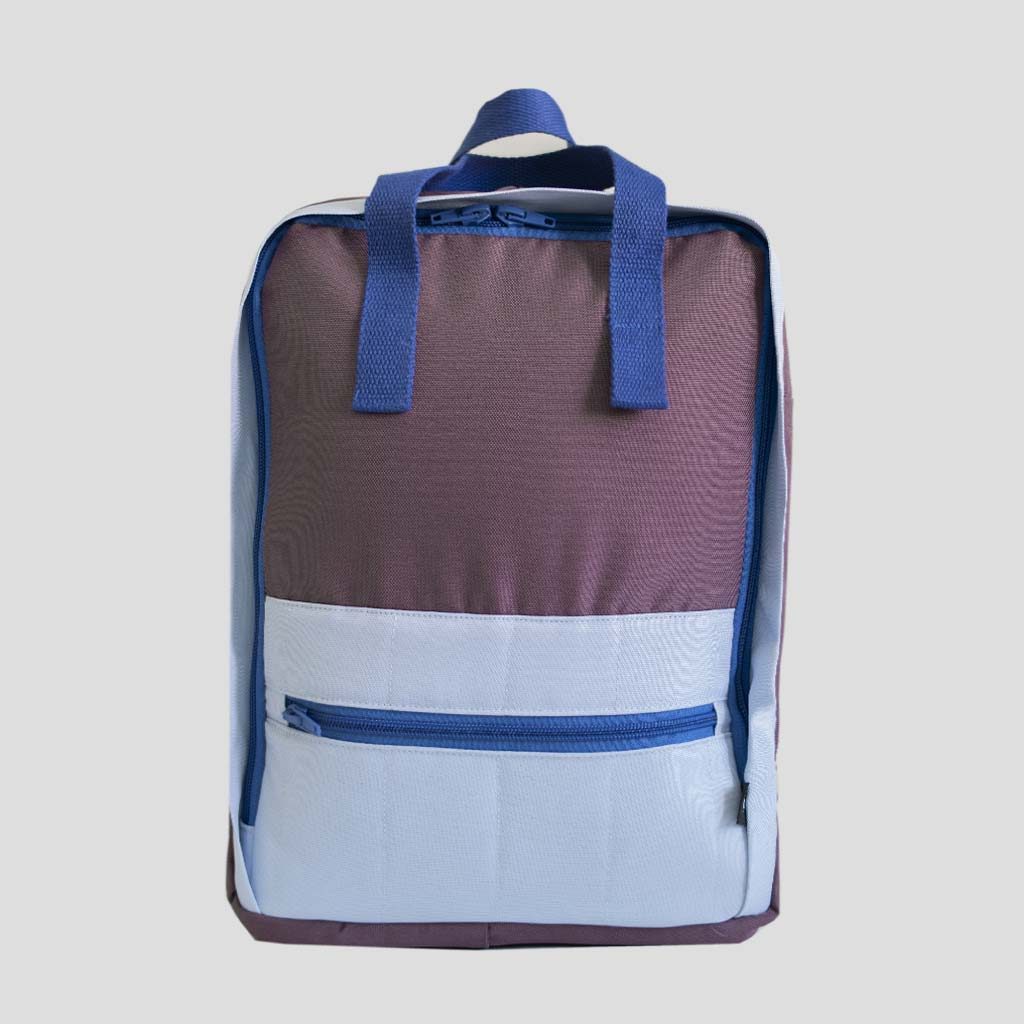 MOCHILA ESCOLAR BICOLOR MORADA
