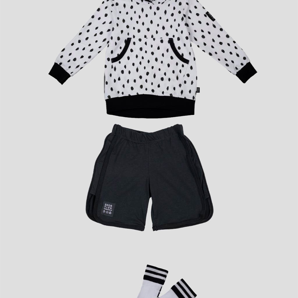 CONJUNTO UNISEX BLACK AND WHITE